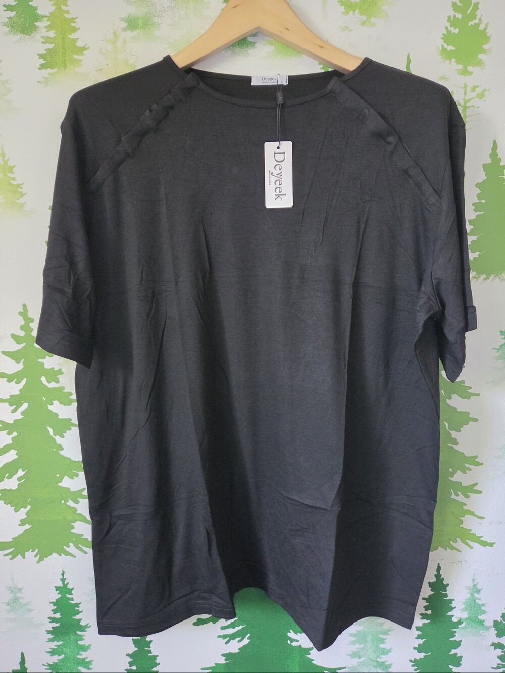 Deyeek Men's Side Snap Long Sleeve Chemo Port/Medical Shirt